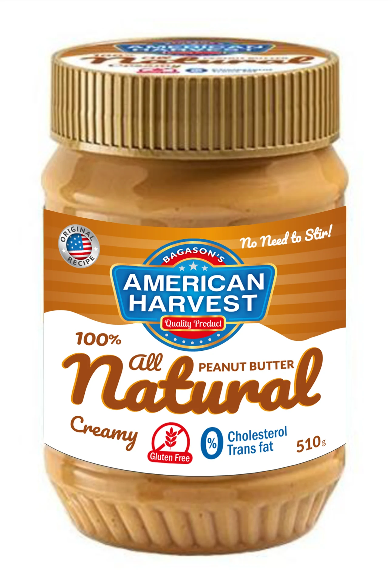 American Harvest product visual for Creamy Peanut Butter Banana Smoothie with American Harvest peanut butt