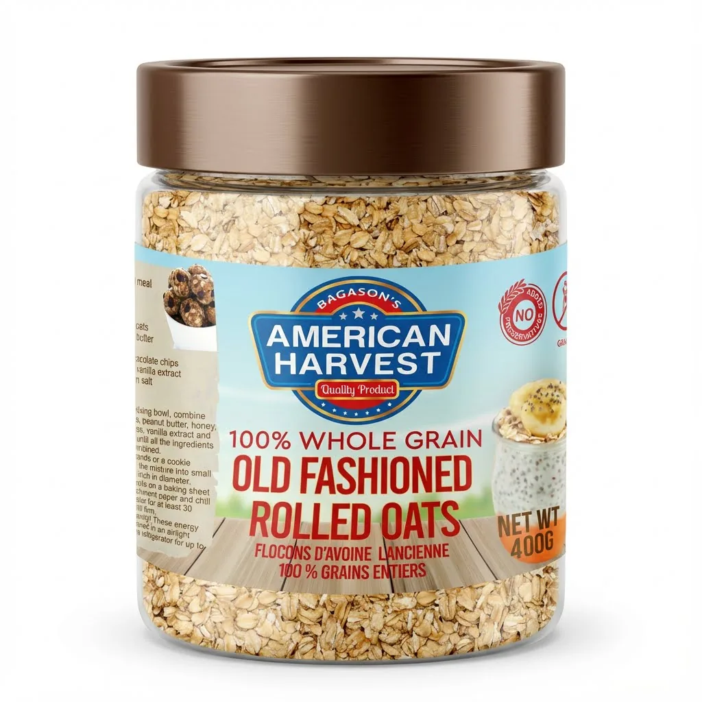 American Harvest product visual for Oat & Flaxseed Cookies with American Harvest rolled oats