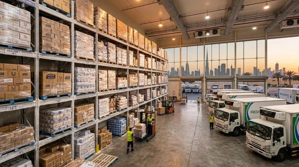 Cold Chain Logistics UAE Protecting FMCG Product Quality in Extreme He industry visual in the UAE