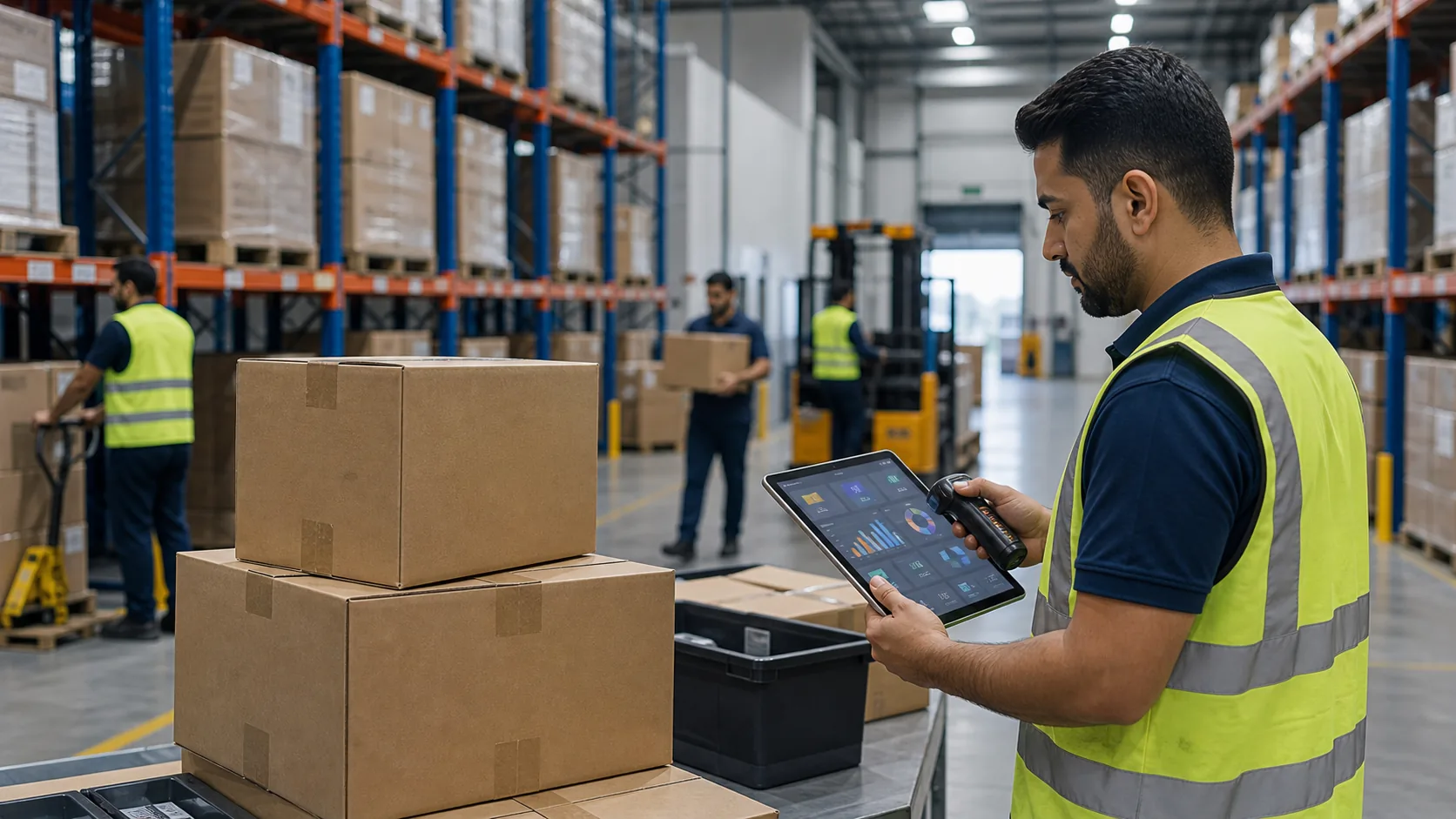 Warehouse Management for FMCG in Dubai industry visual in the UAE