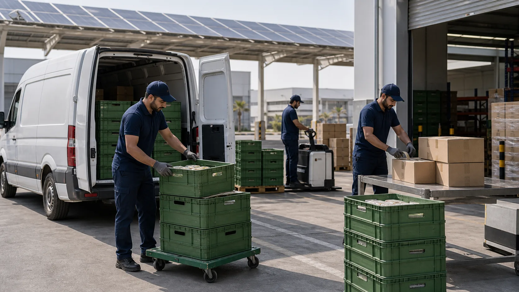 Sustainability in FMCG Distribution industry visual in the UAE