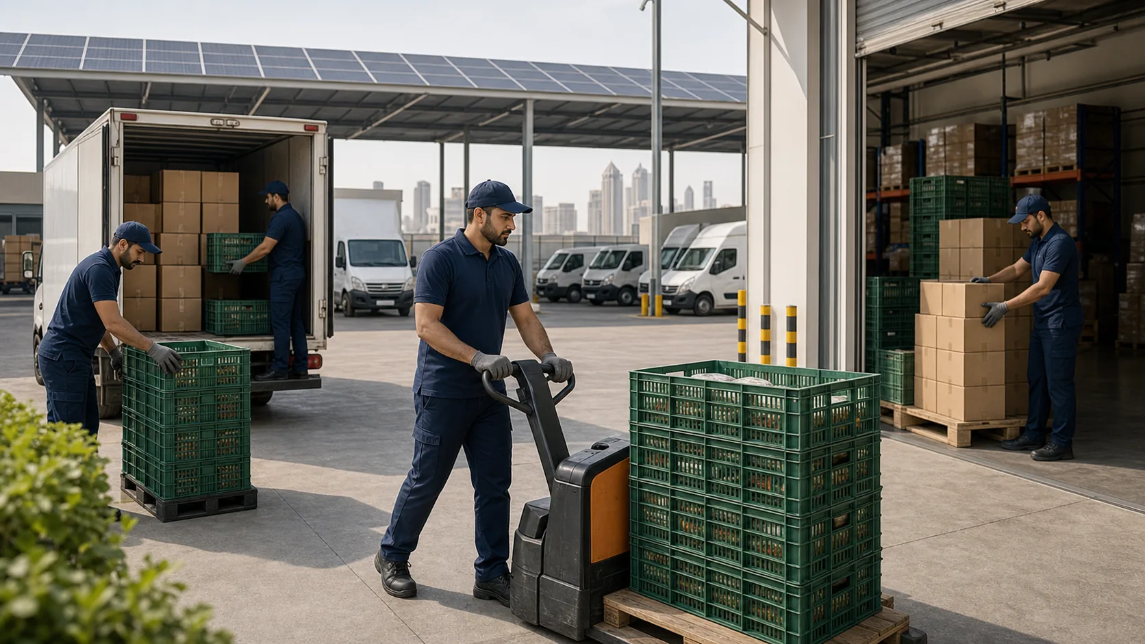 Sustainability in FMCG Distribution industry visual in the UAE