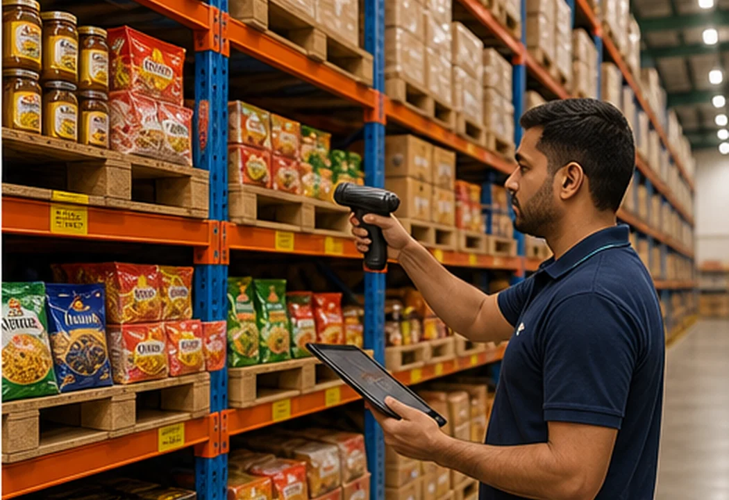 Bagason ambient warehouse inventory scanning with FMCG products