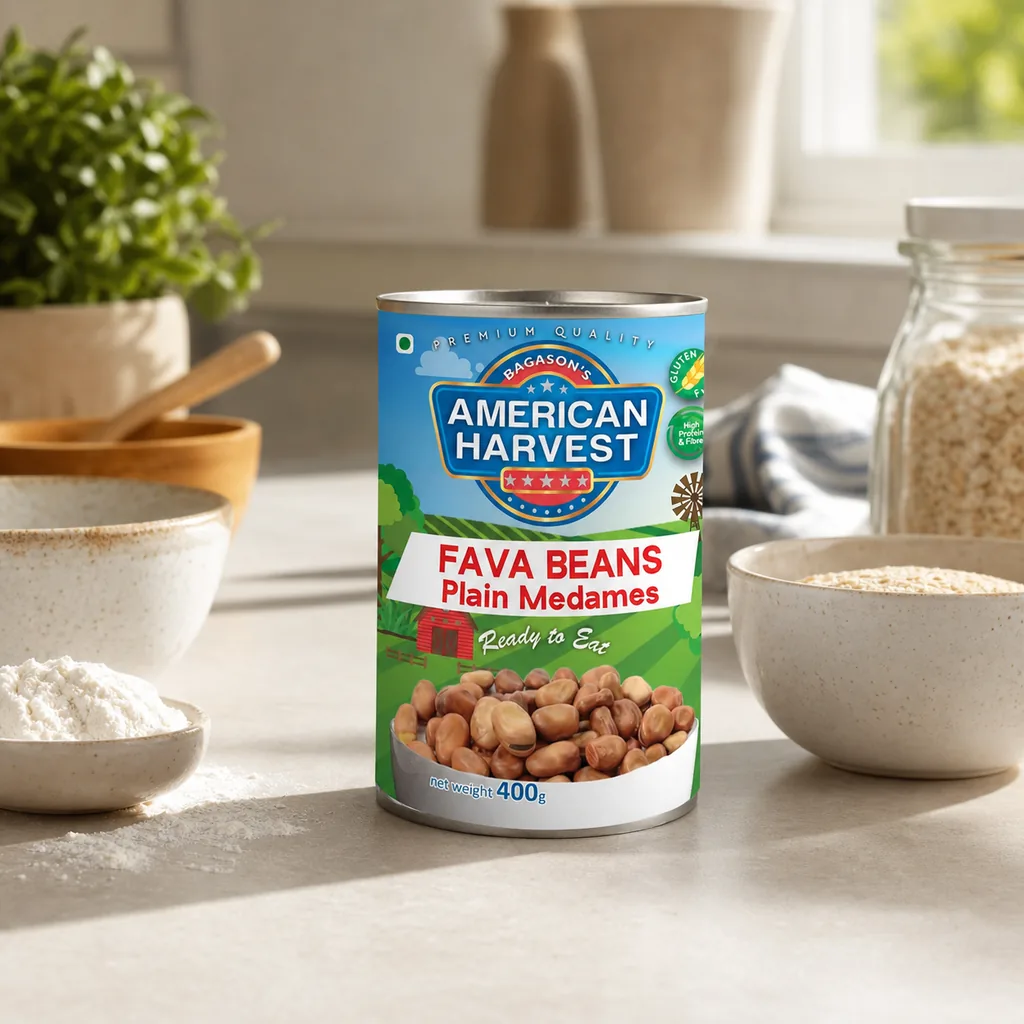AH Fava Beans (Foul Medammas Plain) — American Harvest stocked by Bagason Group in the UAE