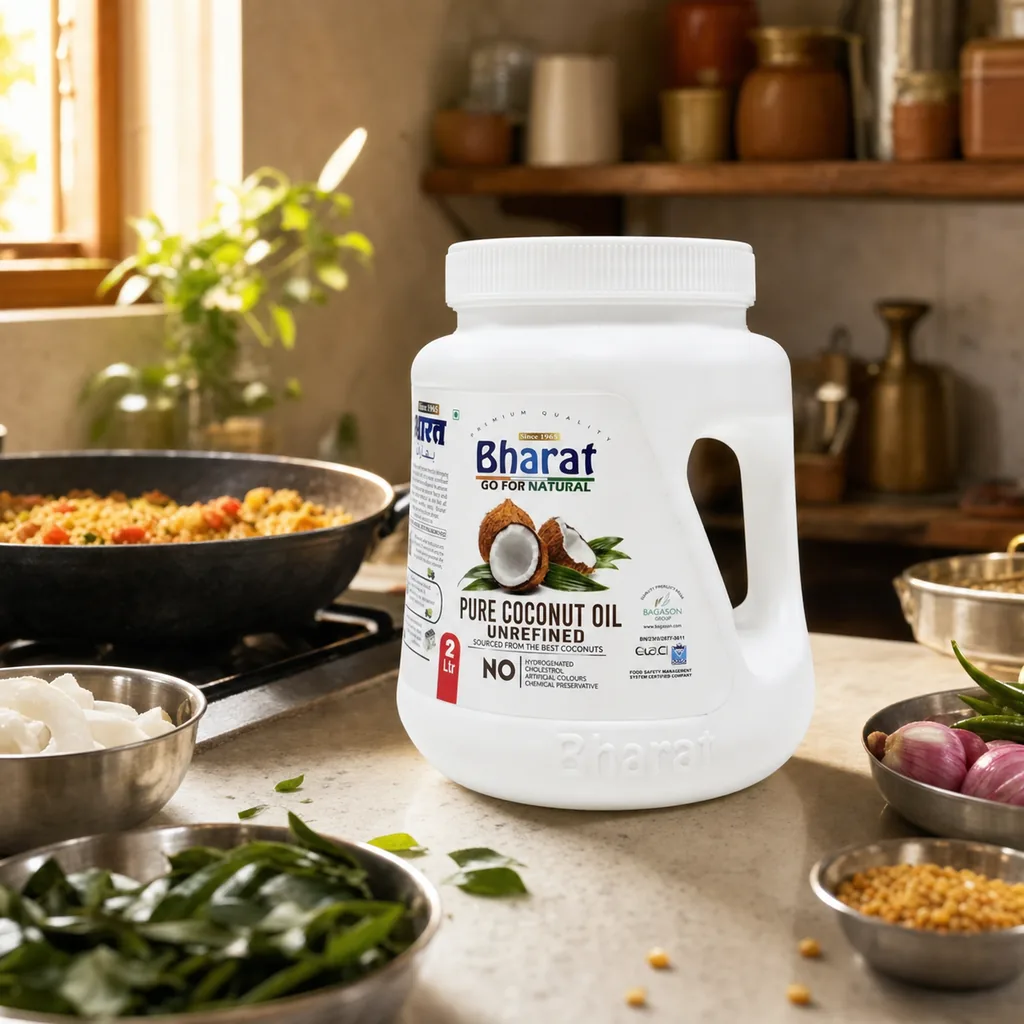 Bharat Pure Coconut Oil — Bharat stocked by Bagason Group in the UAE