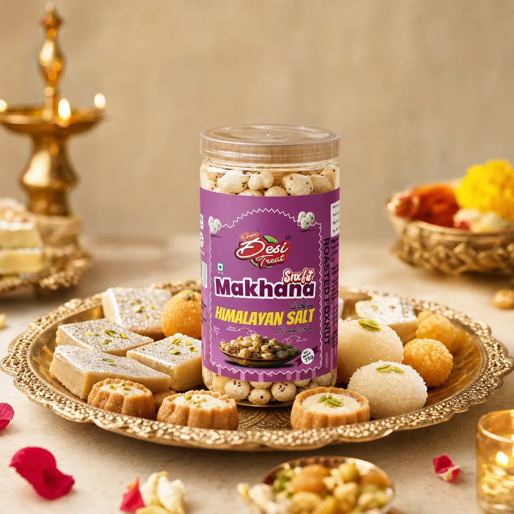 Desi Treat Himalayan Salt Makhana — Desi Treat stocked by Bagason Group in the UAE