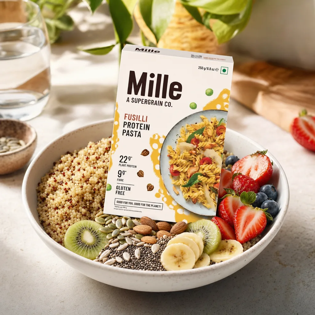Mille Fusilli Protein Pasta — Mille stocked by Bagason Group in the UAE