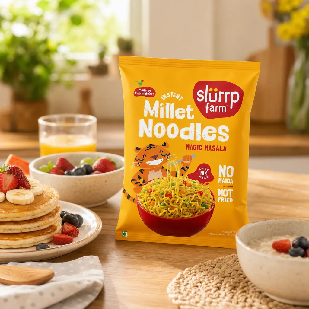Slurrp Farms Instant millet noodles - Magic Masala — Slurrp Farm stocked by Bagason Group in the UAE