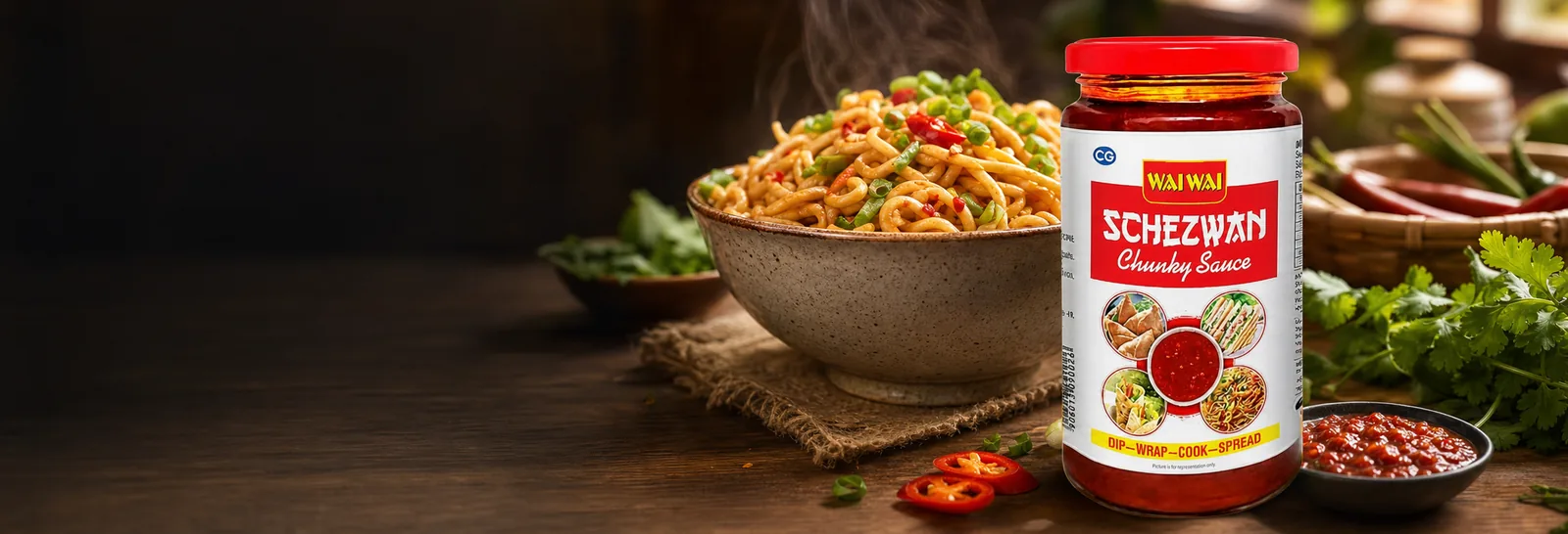 Wai Wai in everyday UAE kitchens and occasions, supplied by Bagason Group