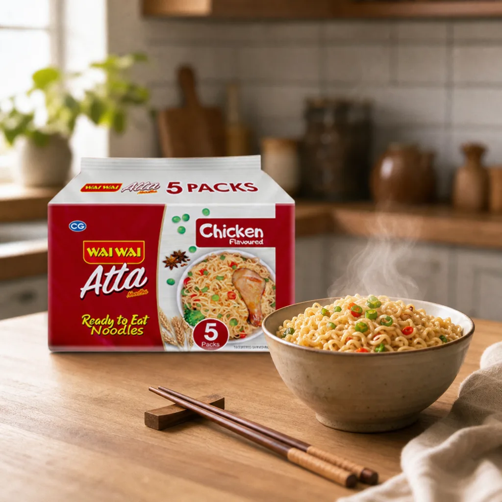 Wai Wai Atta Chicken Flavour — Wai Wai stocked by Bagason Group in the UAE