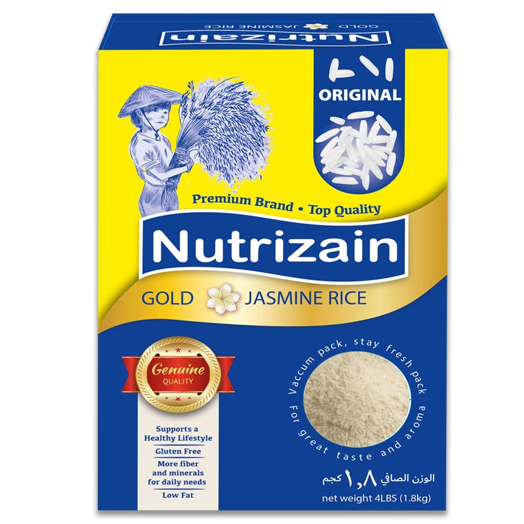 Nutrizain Jasmine Rice Gold (6x4Lb)1.8kg — buy Nutrizain in UAE wholesale and retail