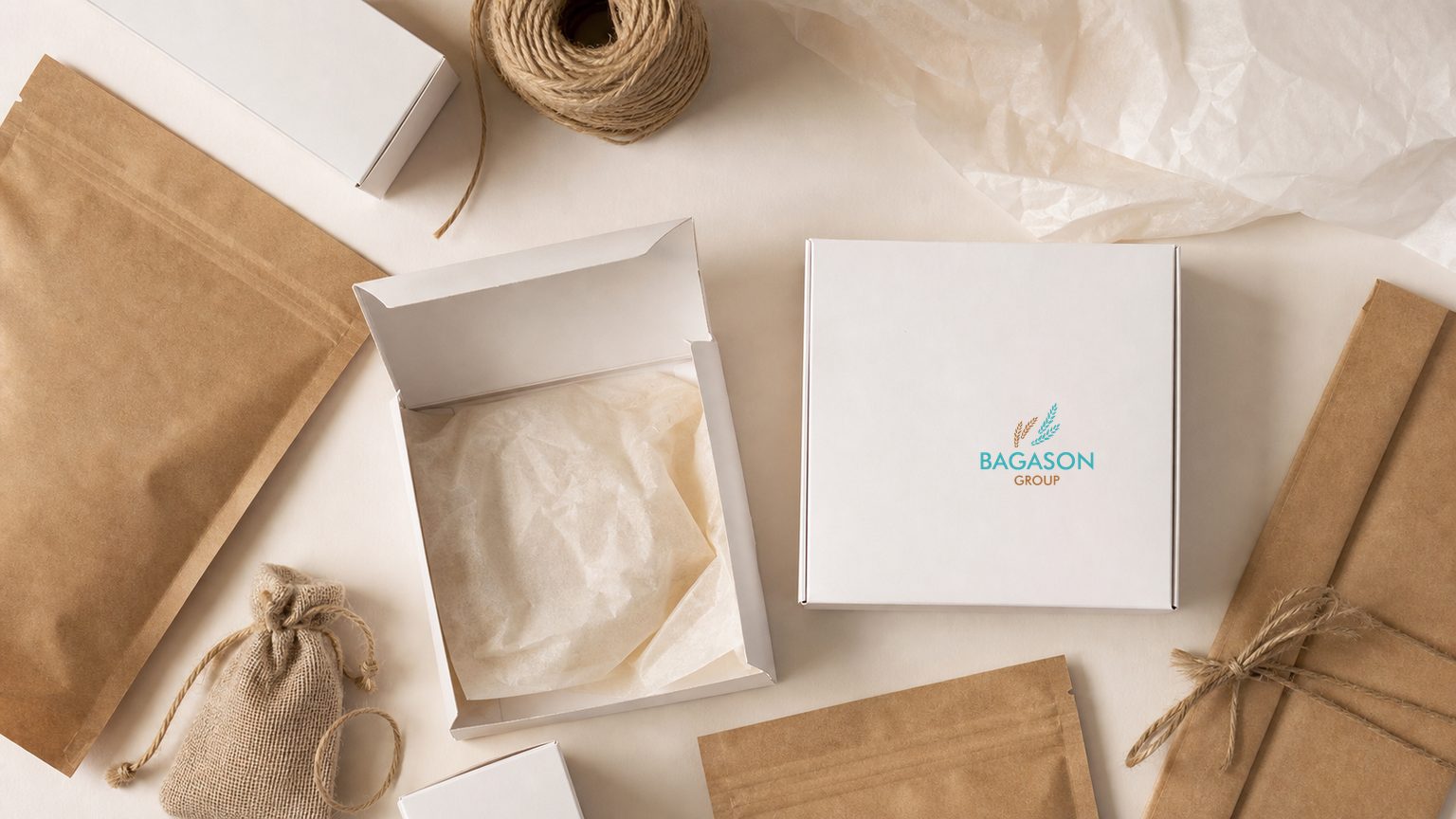 Unbranded white-label food packaging range developed for private label in the UAE