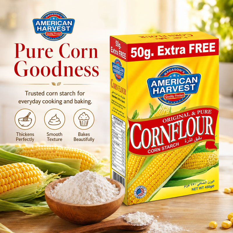 AH Cornflour 450g - Square - Pure Corn Goodness
