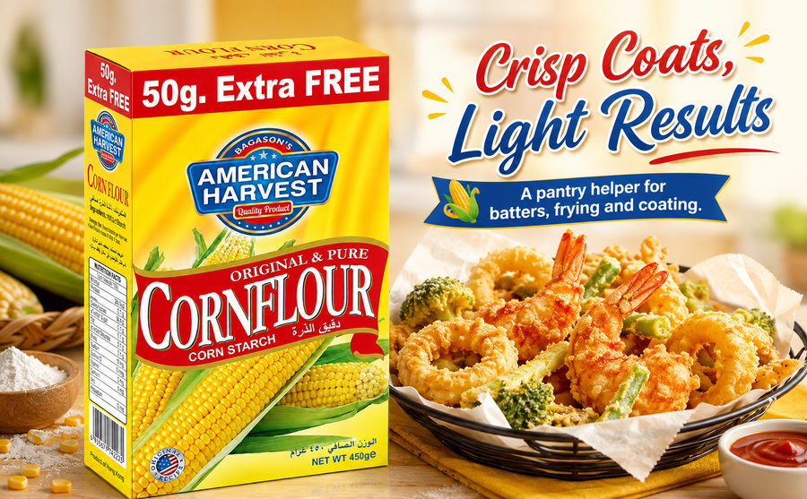 AH Cornflour 450g - Wide - Crisp Coats Light Results