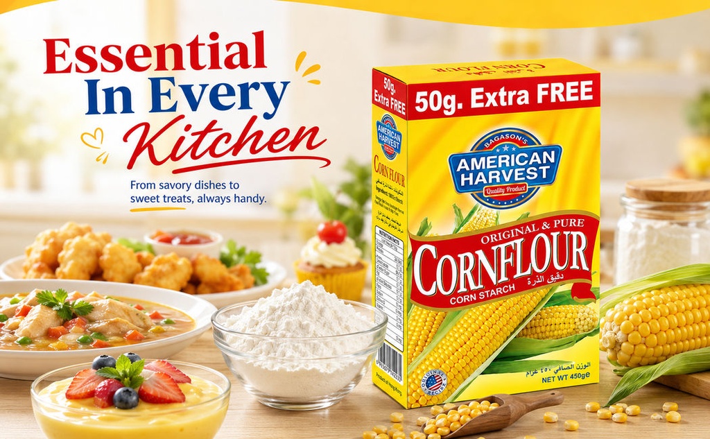AH Cornflour 450g - Wide - Essential In Every Kitchen