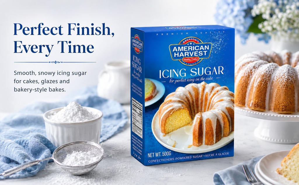 AH Icing Sugar 500g - Wide - Perfect Finish Every Time