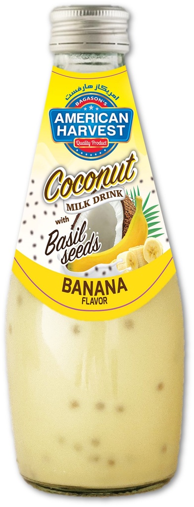 AH Coconut Milk Banana With Basil Seed (24x290ml)
