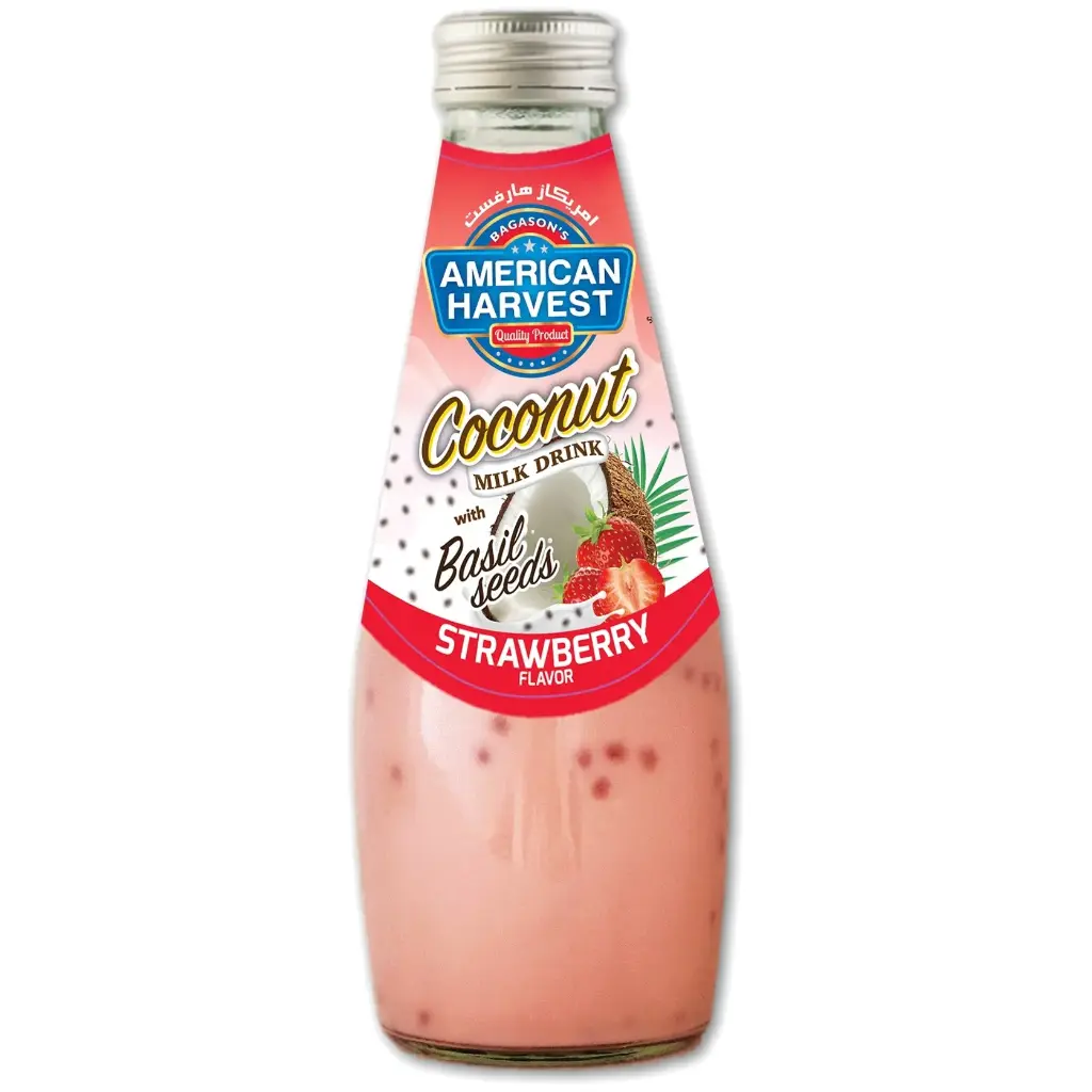 AH Coconut Milk Strawberry With Basil Seed (24x290ml)
