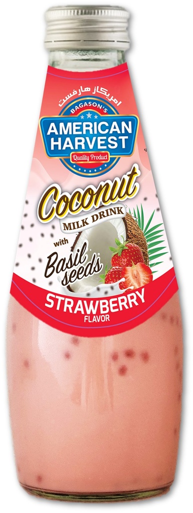 AH Coconut Milk Strawberry With Basil Seed (24x290ml)
