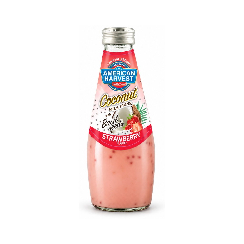 AH Coconut Milk Strawberry With Basil Seed (24x290ml)