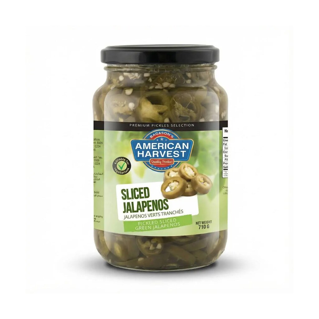 AH Sliced Green Jalapenos (12x710g)