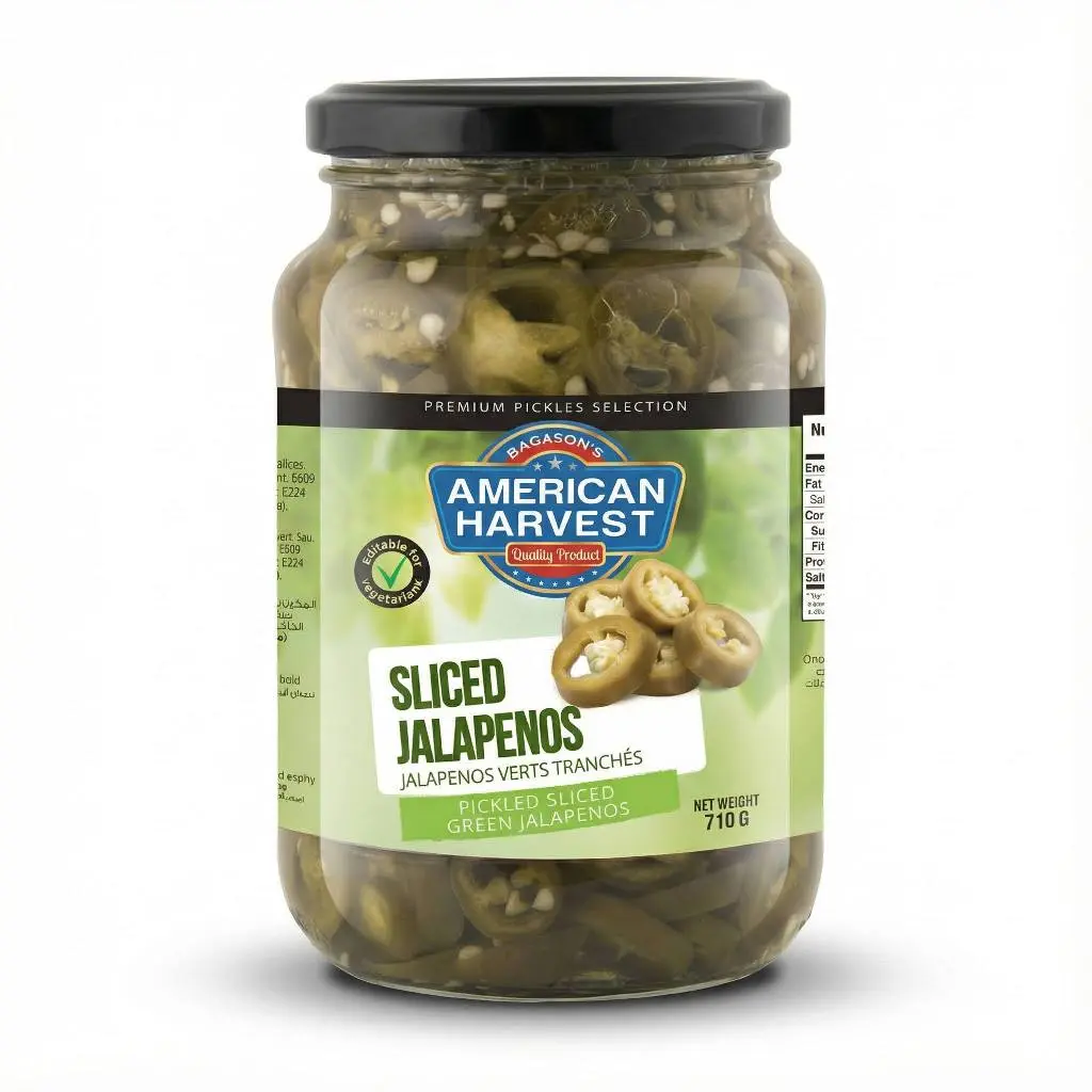 AH Sliced Green Jalapenos (12x710g)