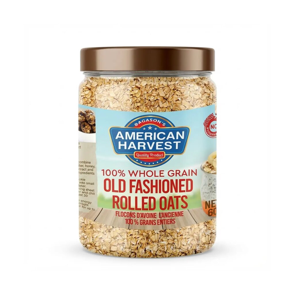 AH ROLLED OATS (12x600G) JAR