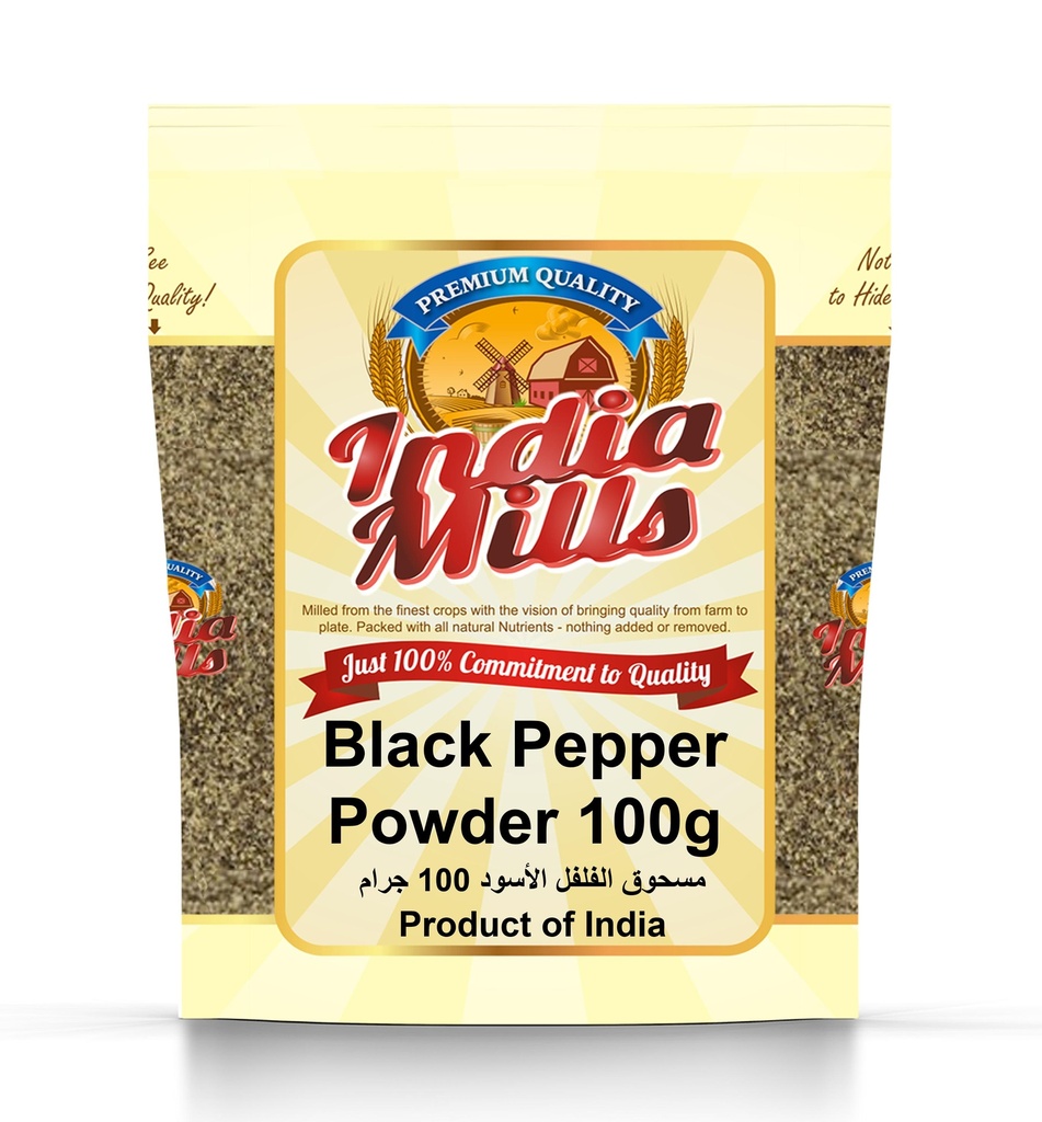 INDIA MILLS BLACK PEPPER POWDER (24X100GM)