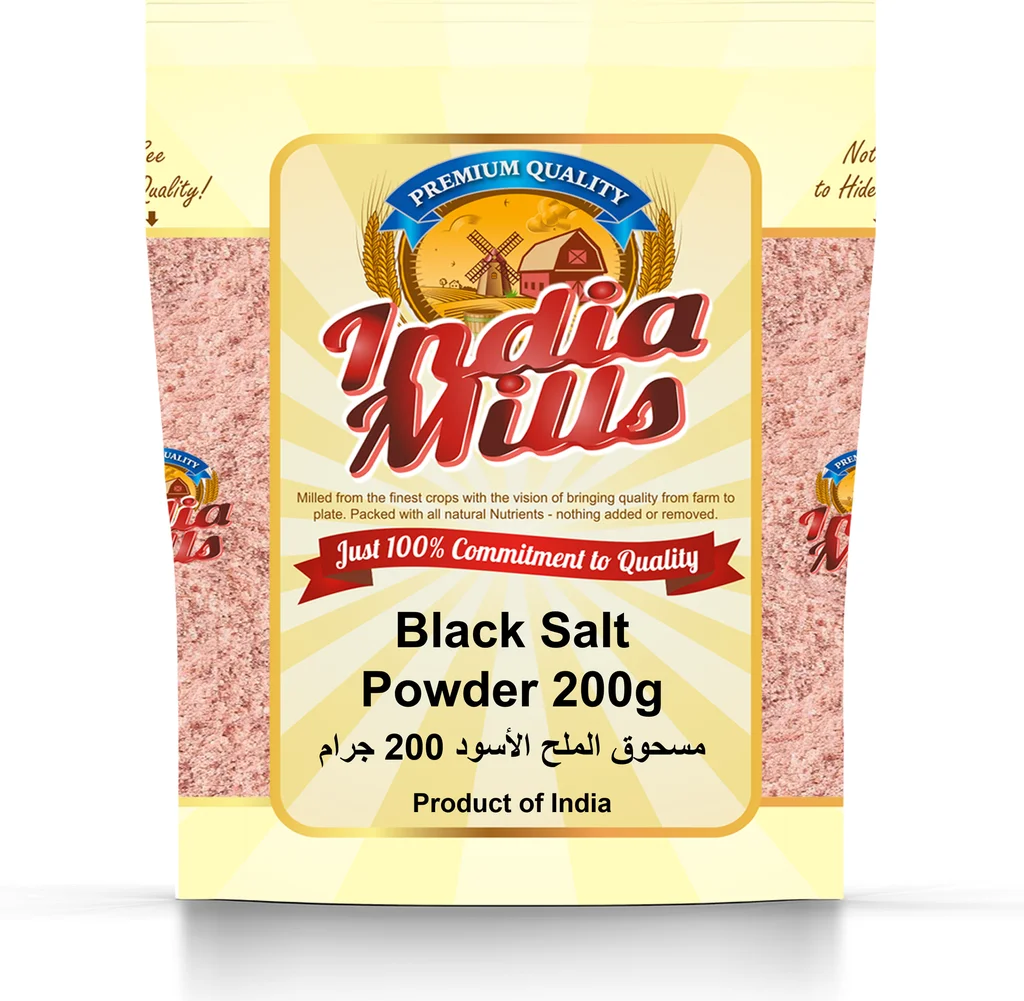 INDIA MILLS BLACK SALT POWDER (24X200GM)