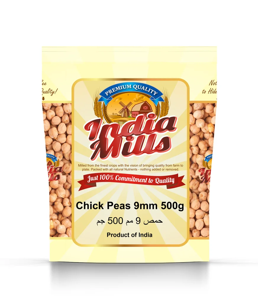 INDIA MILLS CHICK PEAS 9MM (20X500GM)