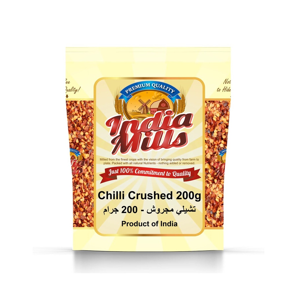 INDIA MILLS CHILI CRUSHED (24X200GM)