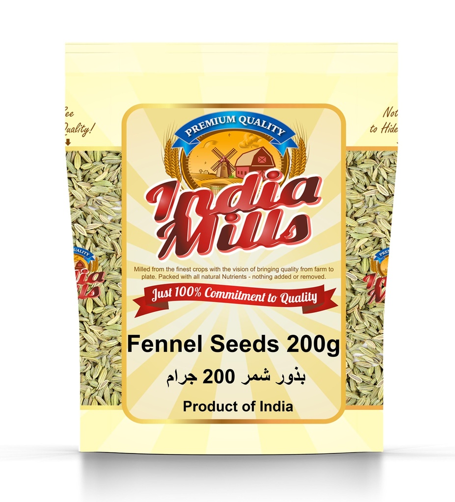 INDIA MILLS FENNEL SEEDS (24X200GM)