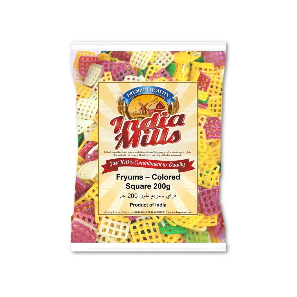 INDIA MILLS FRYUMS COLORED Square(24x200g)