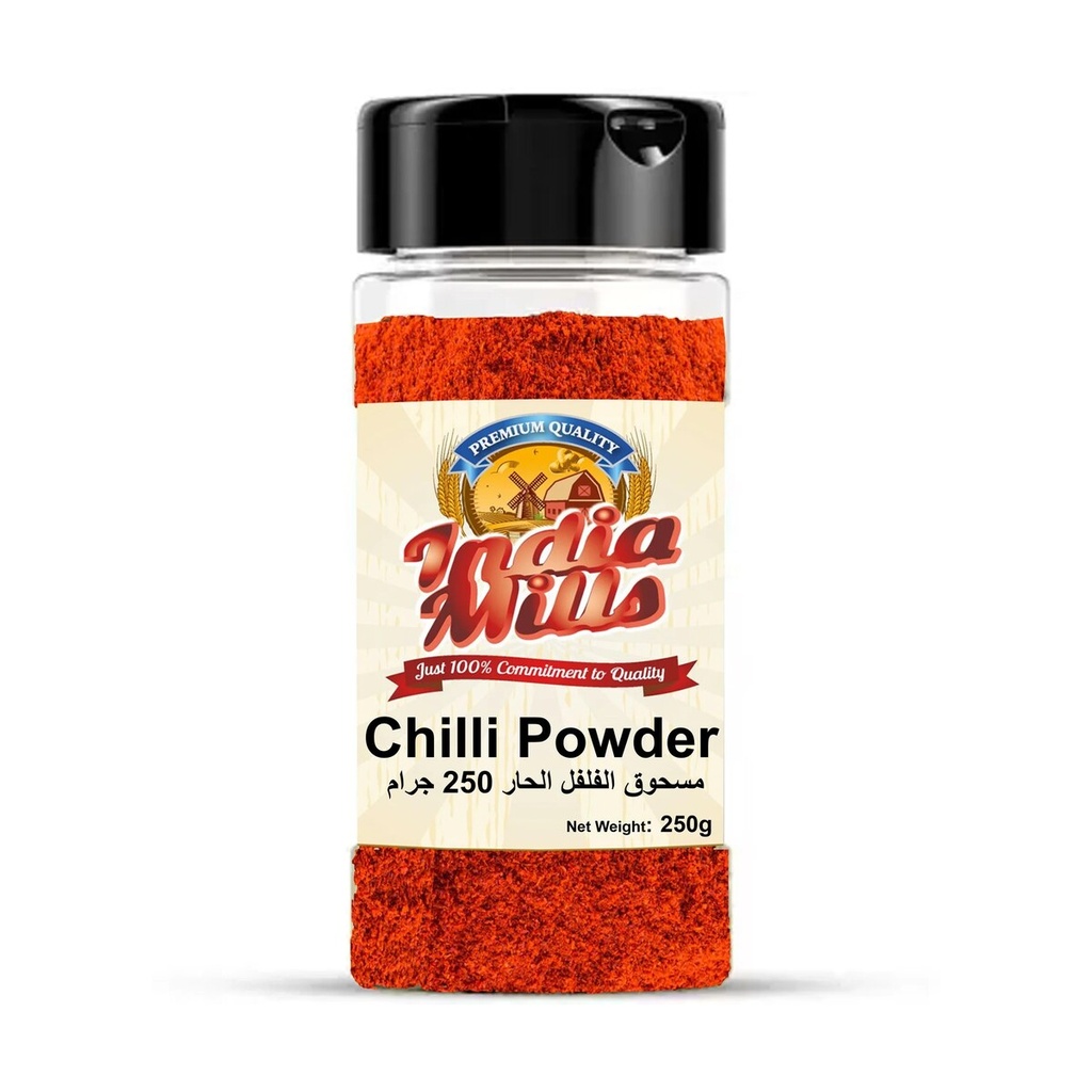INDIA MILLS Jar Chili Powder 24x250GMS