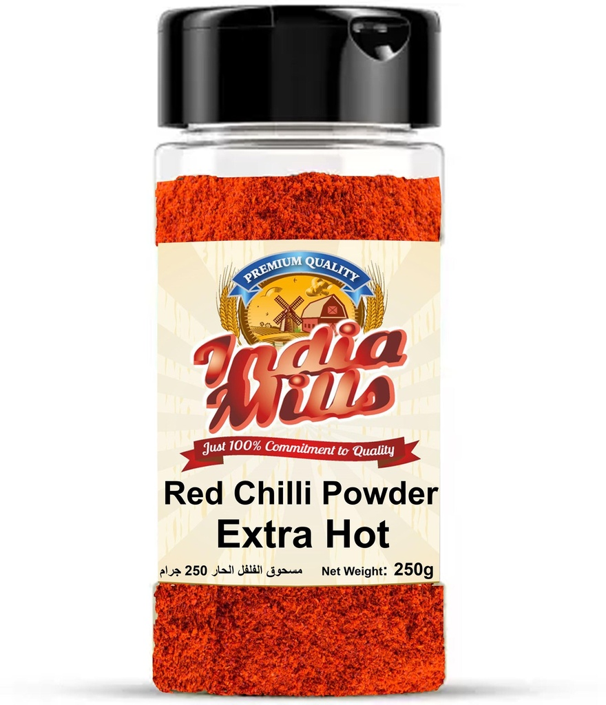 INDIA MILLS Jar Red Chili Powder - Extra Hot (24x250GMS)
