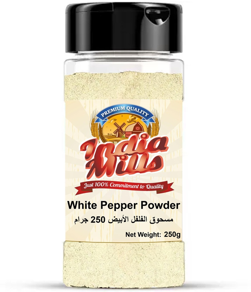 INDIA MILLS Jar WHITE PEPPER POWDER (24x250g)