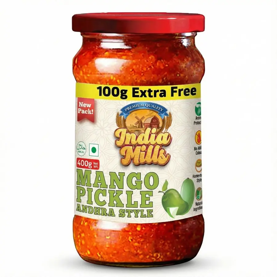 INDIA MILLS Mango Andhra Style Pickle (12x400G)