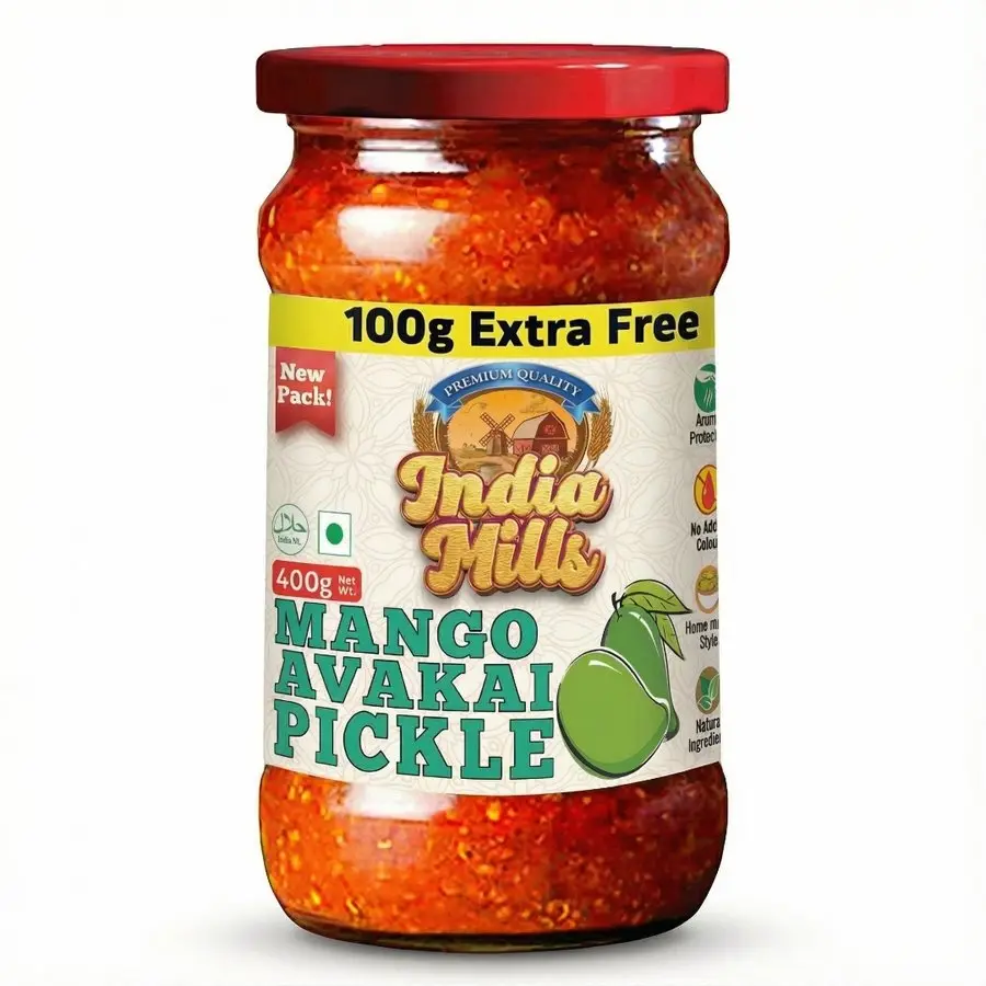 INDIA MILLS Mango Avakai Pickle (12x400G)