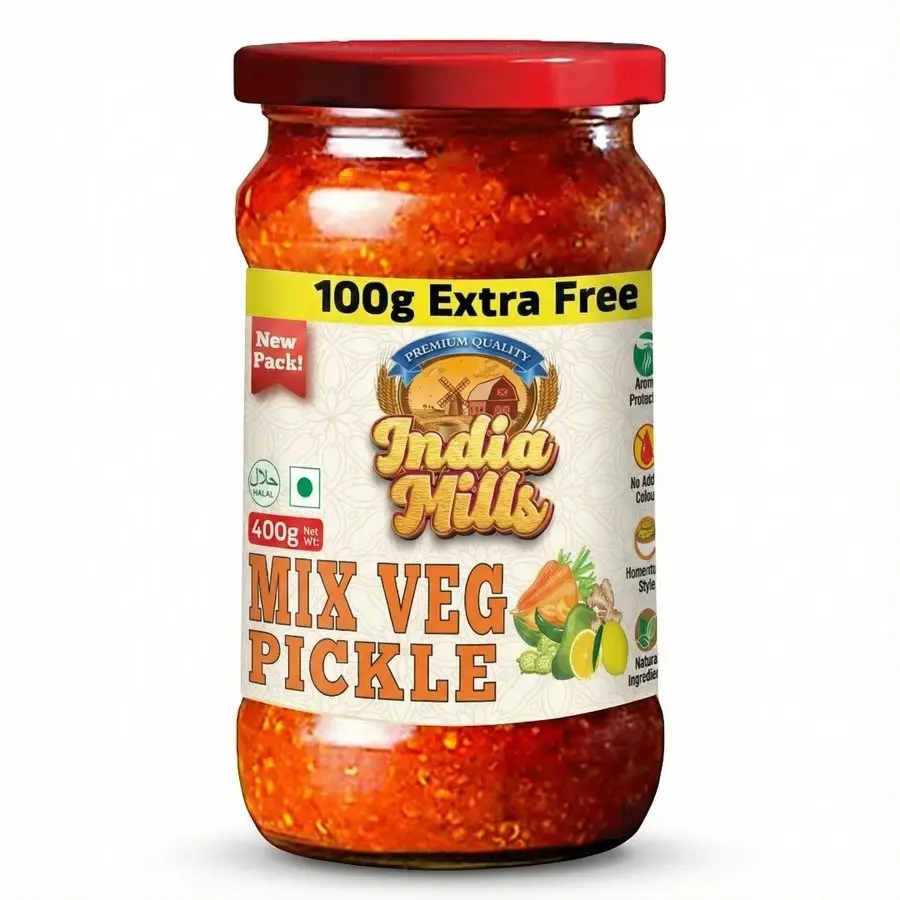 INDIA MILLS Mixed Veg NIS Pickle (12x400G)