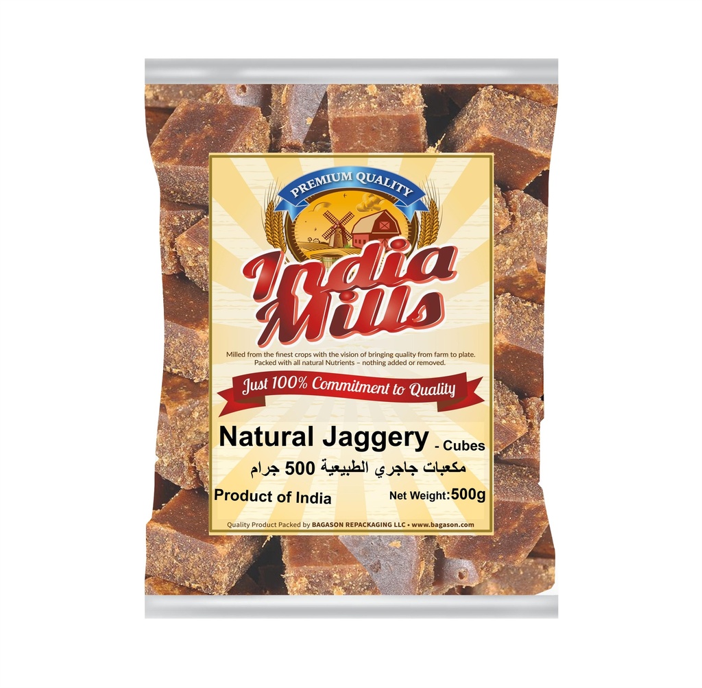INDIA MILLS Natural Jaggery Cubes 500g