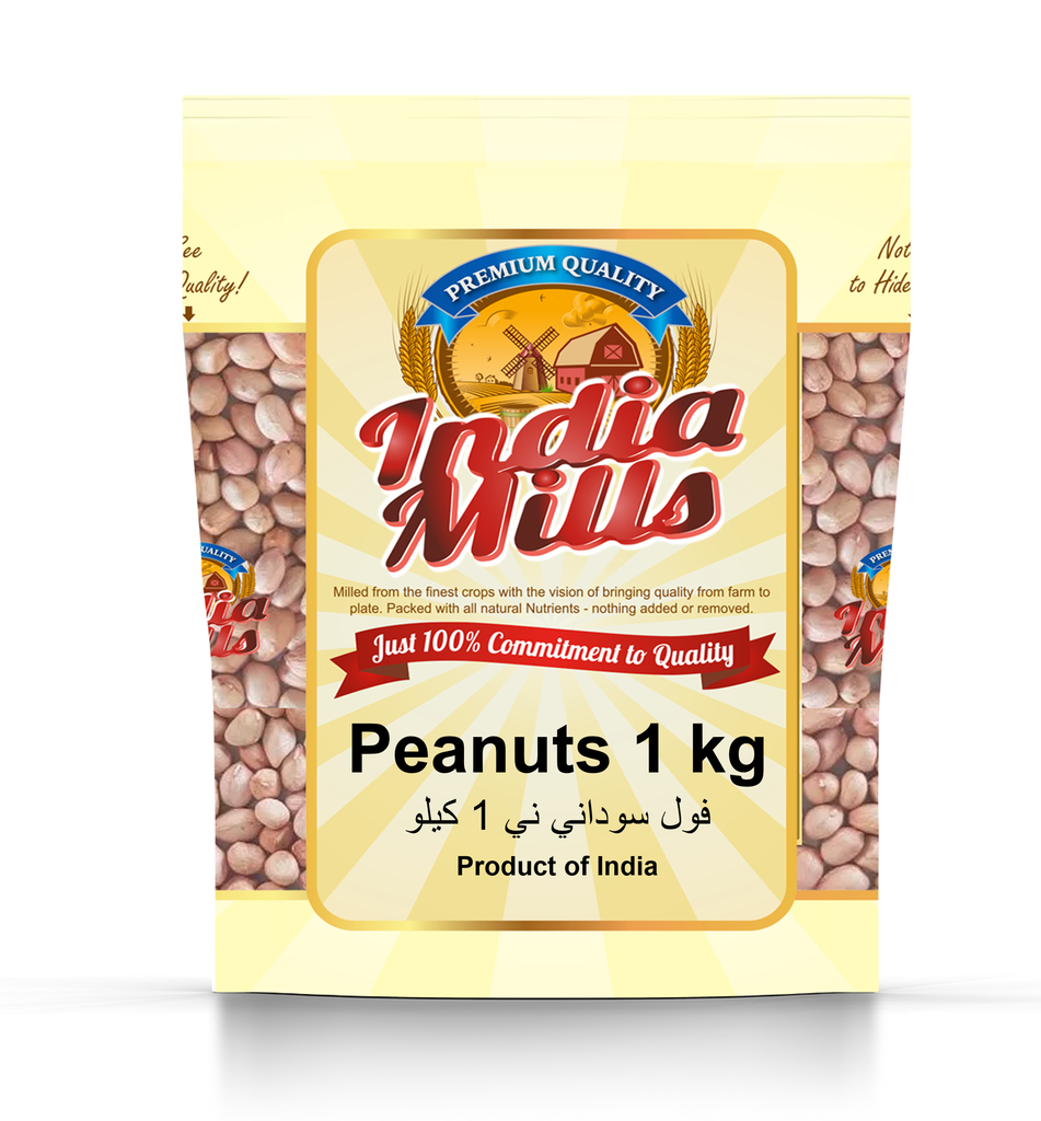 INDIA MILLS PEANUTS RAW 1KG