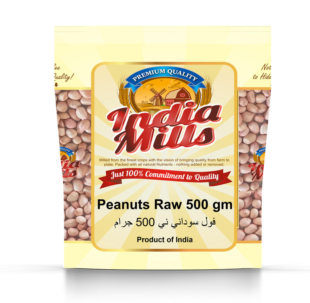 INDIA MILLS PEANUTS RAW 500G