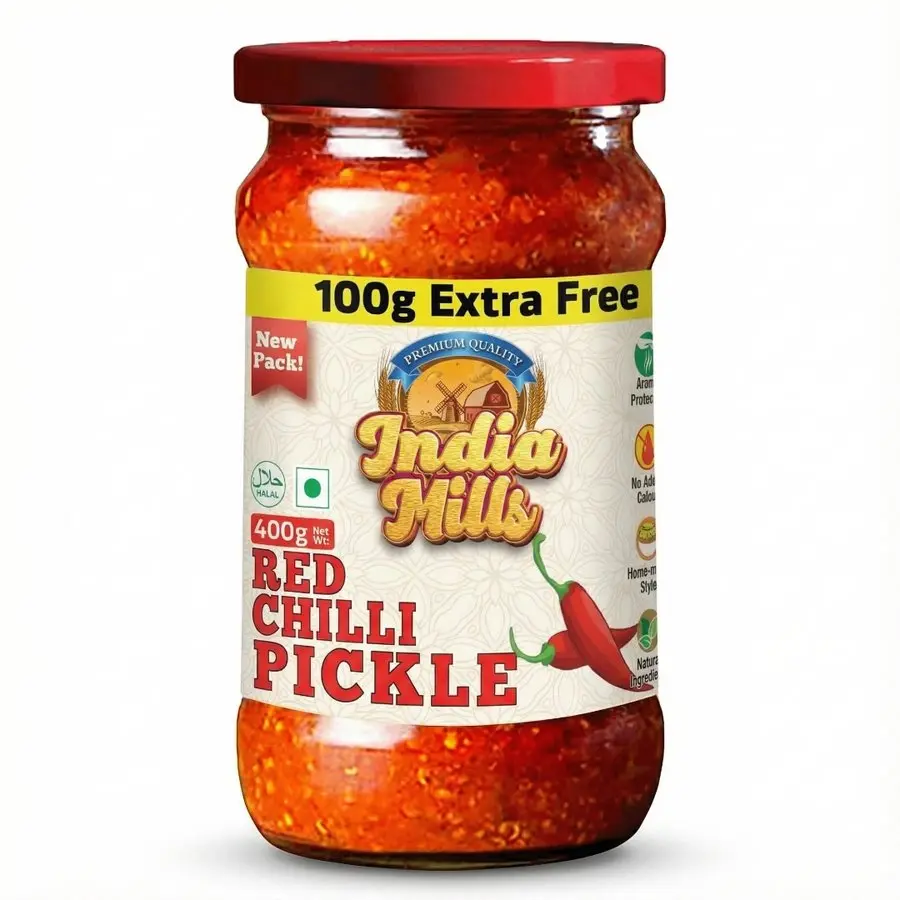 INDIA MILLS Red Chilli pickle (12x400G)