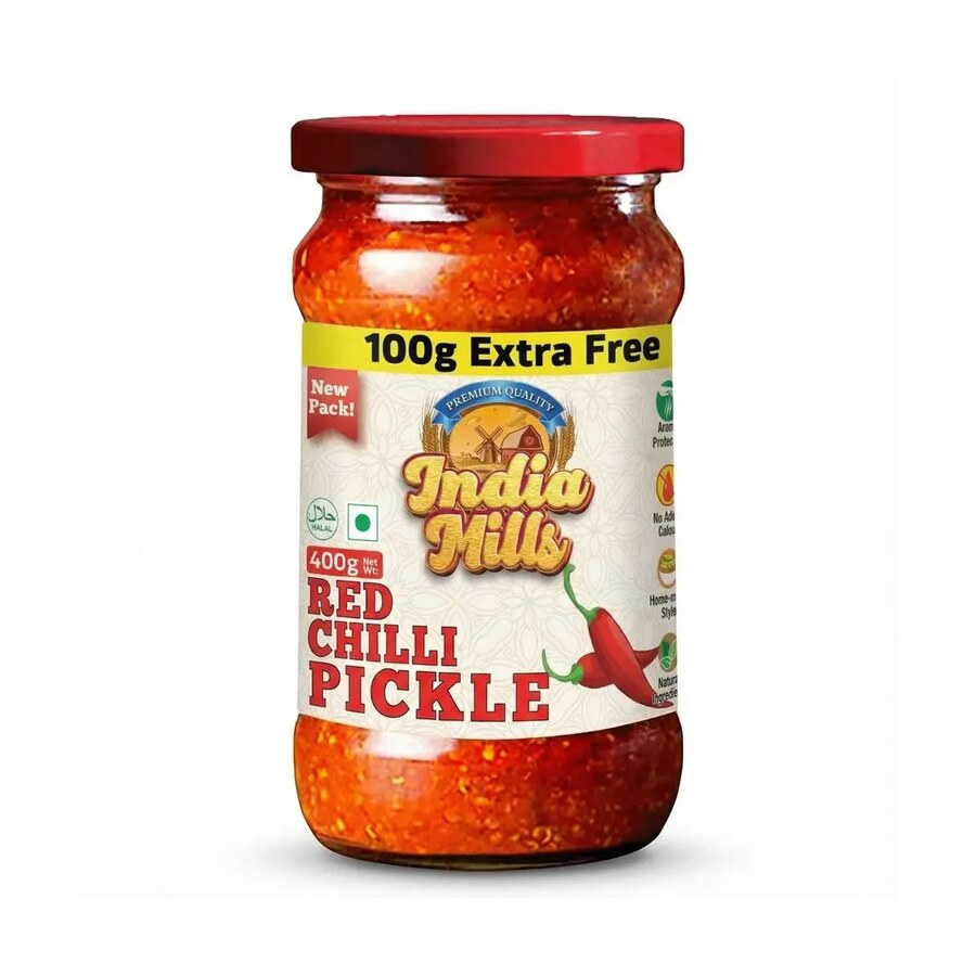 INDIA MILLS Red Chilli pickle (12x400G)
