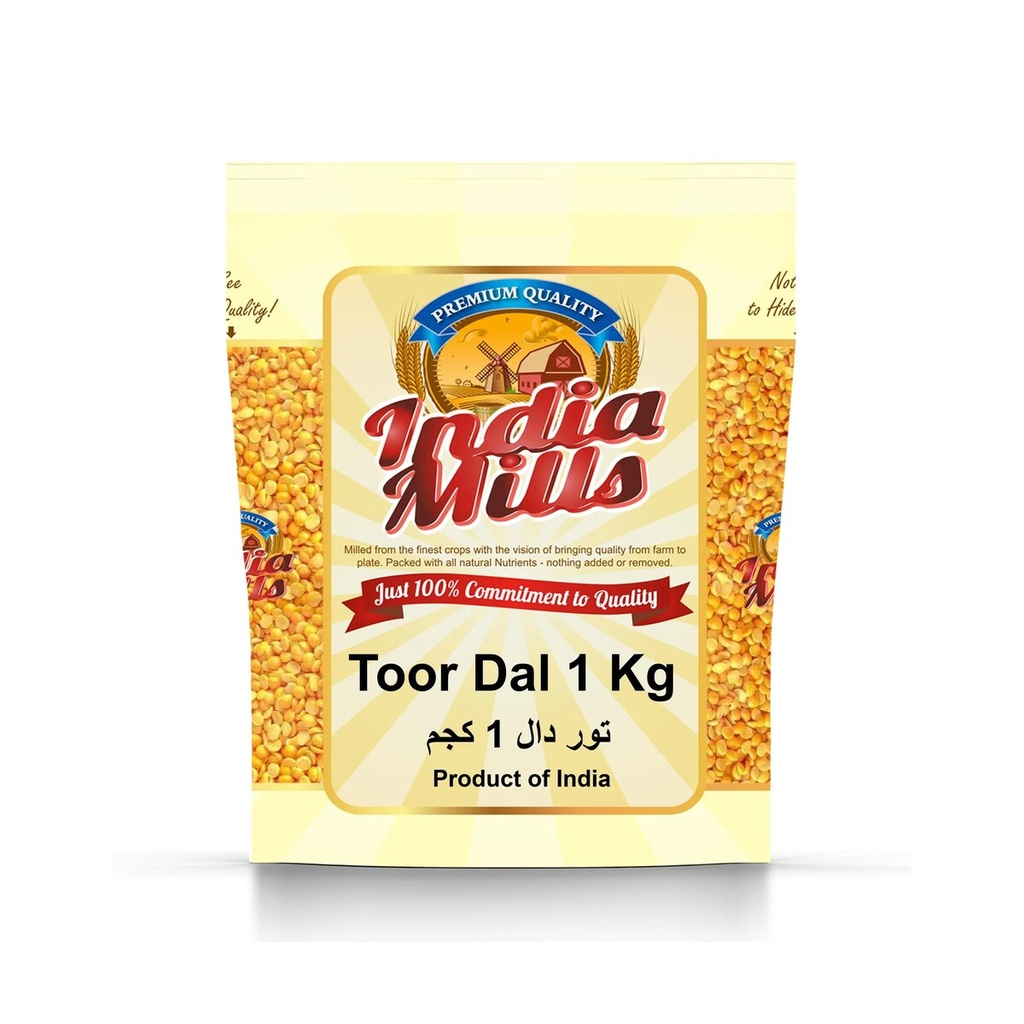 INDIA MILLS TOOR DAL (12X1KG)