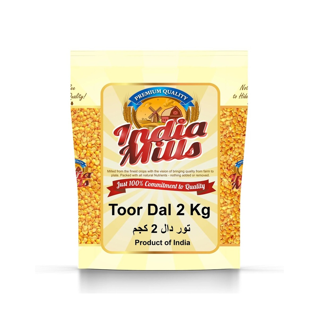 INDIA MILLS TOOR DAL (12x2KG)