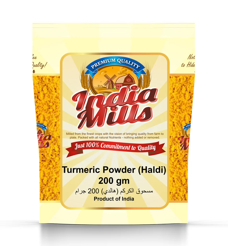 INDIA MILLS TURMERIC POWDER (HALDI) (24X200GM)