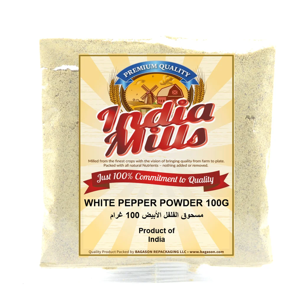 INDIA MILLS WHITE PEPPER POWDER (24X100GM)