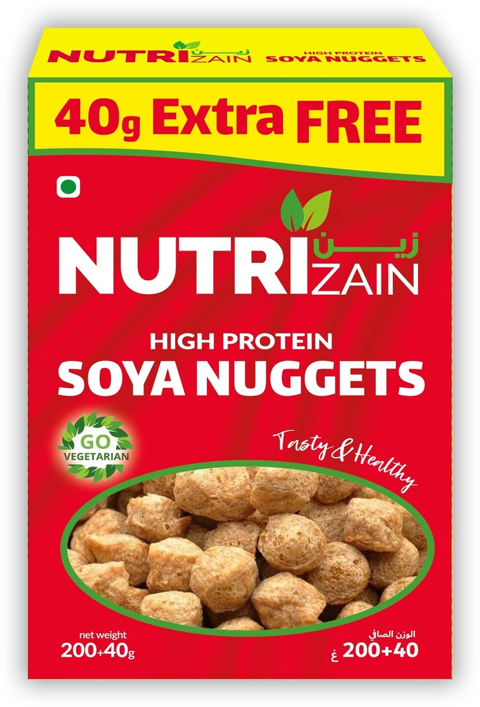 Nutrizain Soya Chunks (Soya Wadi/Nuggets) (20x240g)