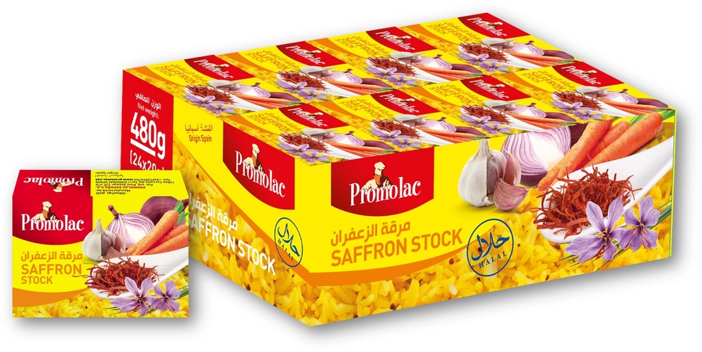 PROMOLAC Saffron Stock Cubes (24x24x20g)